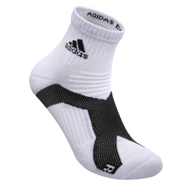 adidas P5.1 極致高機能 短筒運動襪 (多功能強化極致款) 白底黑字/1雙入