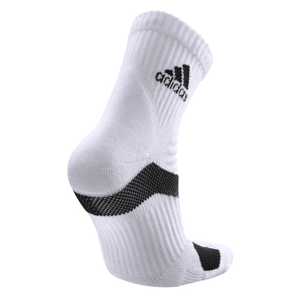 adidas P5.1 極致高機能 短筒運動襪 (多功能強化極致款) 白底黑字 / 3 雙一組