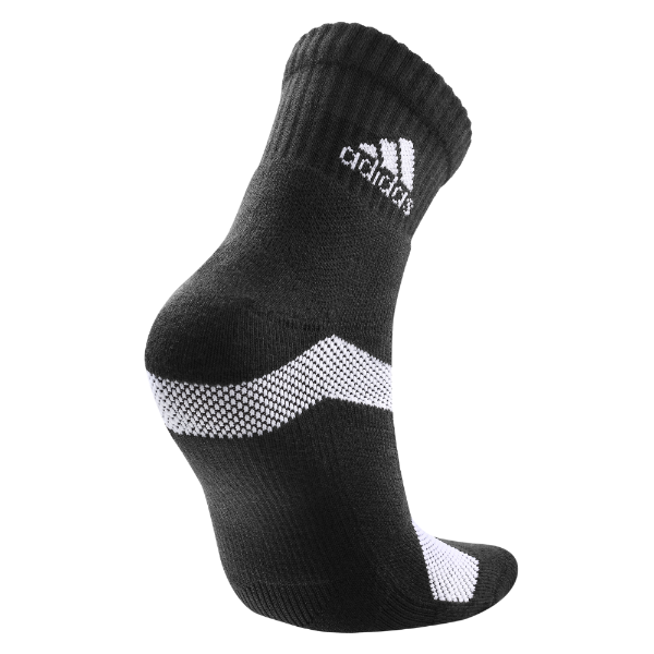 adidas P3.1 強化高機能 短筒運動襪 黑色 (增厚強化款)/ 1雙入