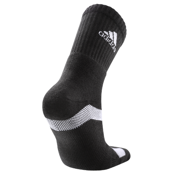 adidas P3.1 強化高機能 中筒運動襪 黑色 (增厚強化款)/ 1雙入