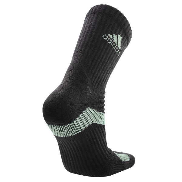 adidas P5.1 極致高機能 中筒運動襪 (多功能強化極致款) 黑底綠字 / 3雙一組
